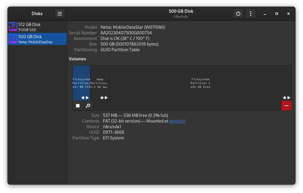 Netac Z8 External SSD Temperature